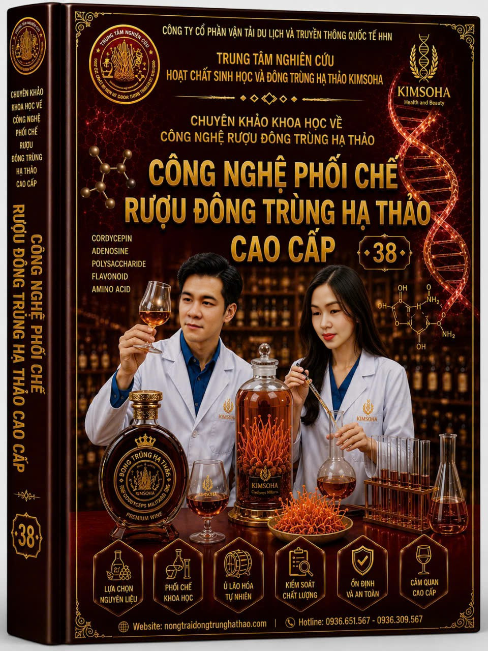 CHUYÊN KHẢO KHOA HỌC VỀ CÔNG NGHỆ PHỐI CHẾ RƯỢU ĐÔNG TRÙNG HẠ THẢO CAO CẤP