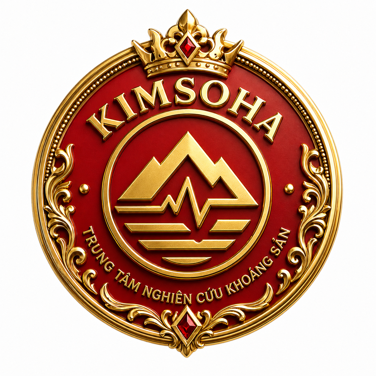 Logo nhãn hiệu Trung Tâm Nghiên Cứu khoáng sản KIMSOHA